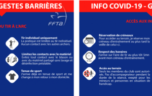 Covid-19 - Les conditions de la pratique du tir à l'arc