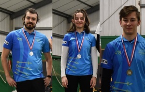 CD Salle/ 18m : Emma et Pierre en Argent, Quentin en Bronze