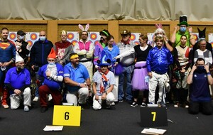 Tous les archers déguisés pour ce tir anniversaire