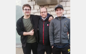 Fier de nos 3 archers Vincent, Stéphane Coach et président de la Compagnie et Mickaël